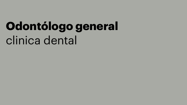 Odontólogo general