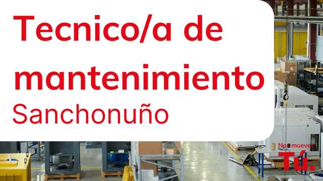 Técnico/a de Mantenimiento - Sanchonuño