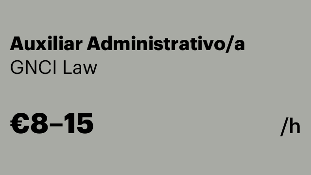 Auxiliar Administrativo/a