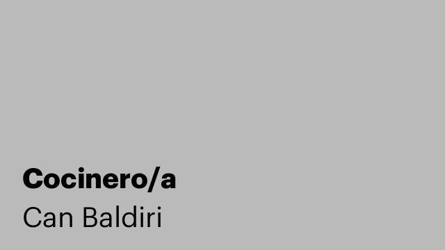 Cocinero/a
