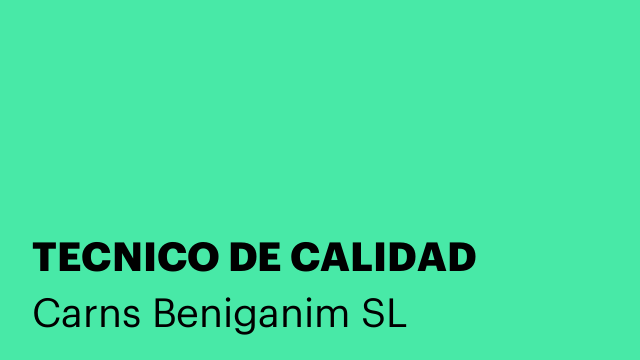 TECNICO DE CALIDAD