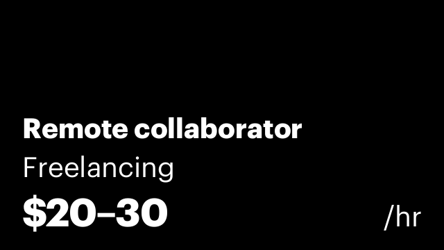 Remote collaborator