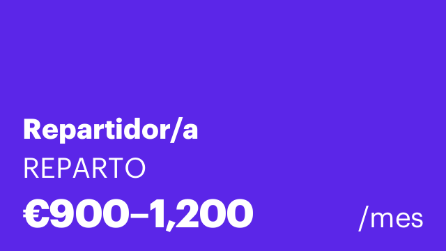 Repartidor/a