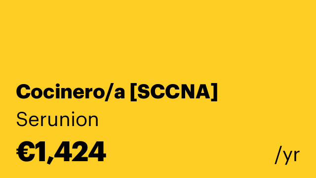Cocinero/a [SCCNA]