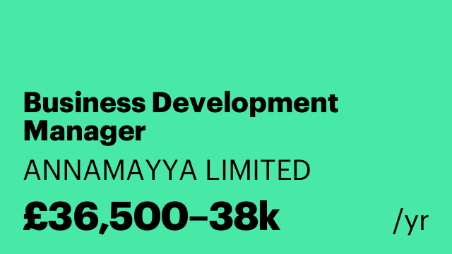 Business Development Manager