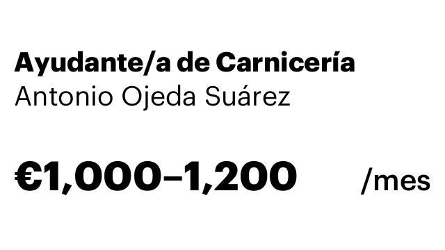 Ayudante/a de Carnicería