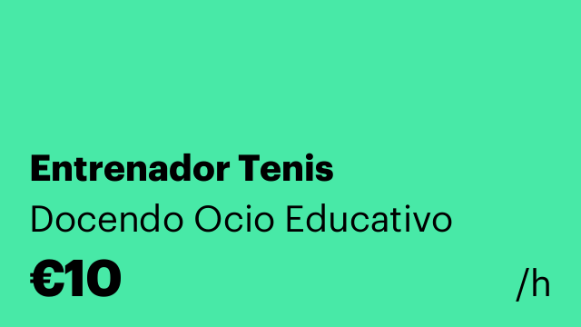 Entrenador Tenis