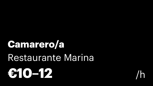 Camarero/a