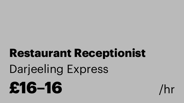 Restaurant Receptionist
