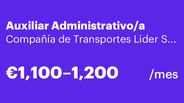 Auxiliar Administrativo/a