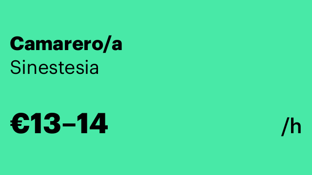 Camarero/a
