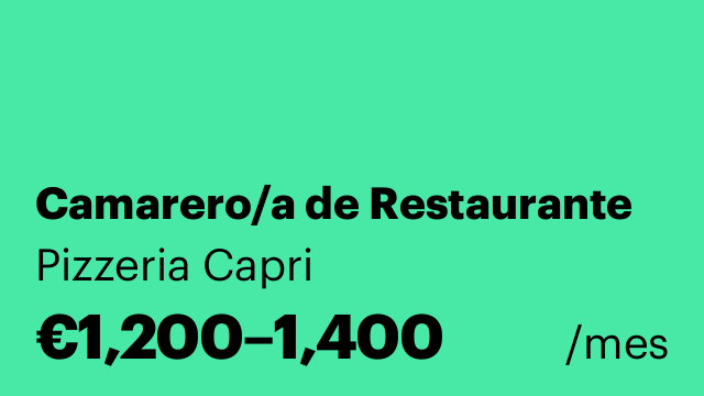 Camarero/a de Restaurante