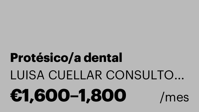 Protésico/a dental