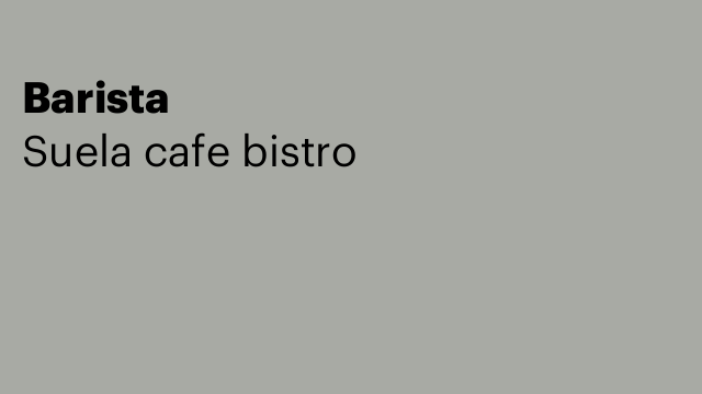 Barista