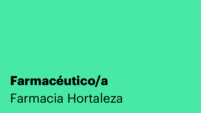 Farmacéutico/a