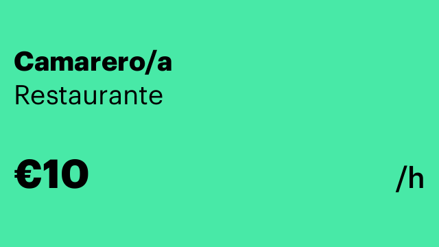 Camarero/a