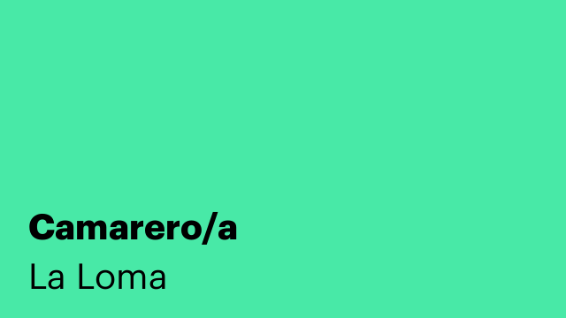 Camarero/a