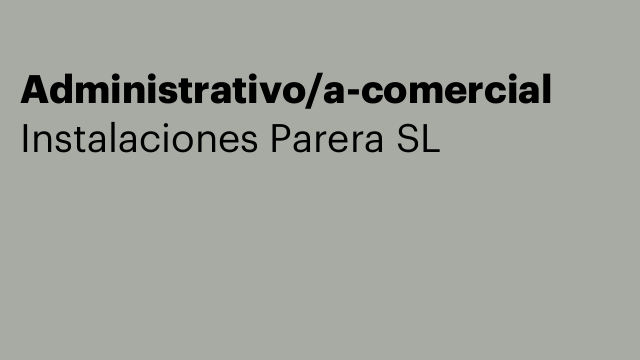 Administrativo/a-comercial