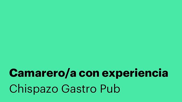 Camarero/a con experiencia