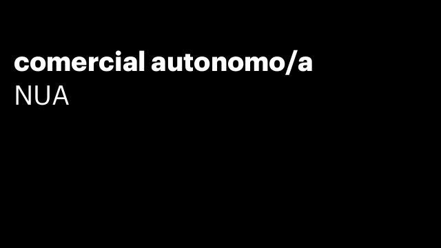 comercial autonomo/a