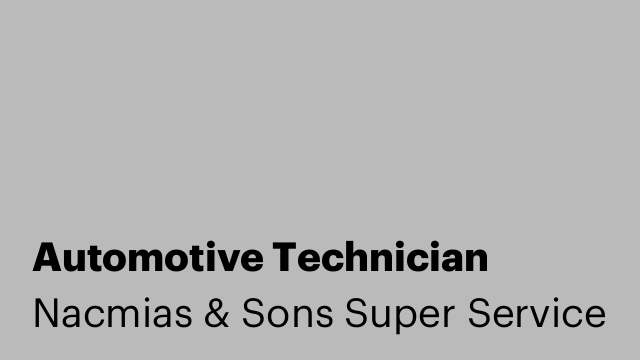 Automotive Technician