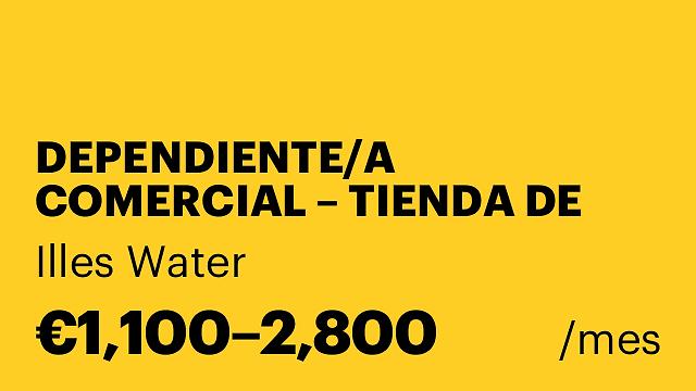 DEPENDIENTE/A COMERCIAL – TIENDA DE TRATAMIENTOS DE AGUA