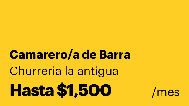 Camarero/a de Barra