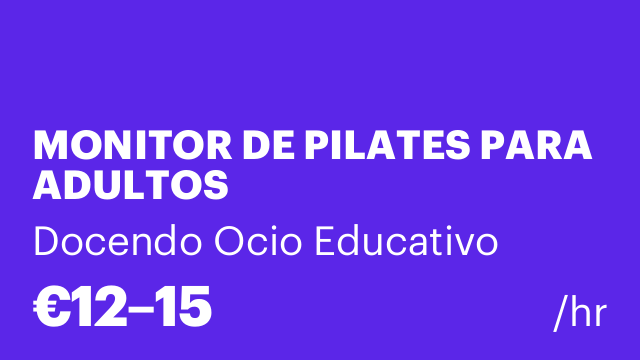 MONITOR DE PILATES PARA ADULTOS