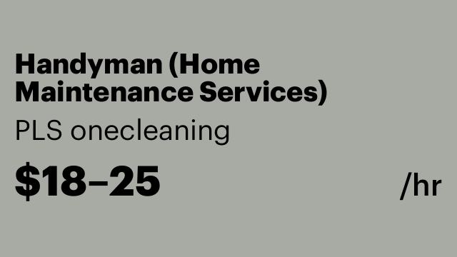 Handyman (Home Maintenance Services)