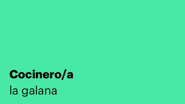 Cocinero/a