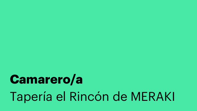 Camarero/a