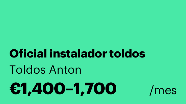 Oficial instalador toldos