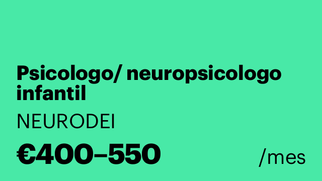 Psicologo/ neuropsicologo infantil