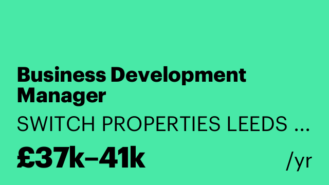 Business Development Manager