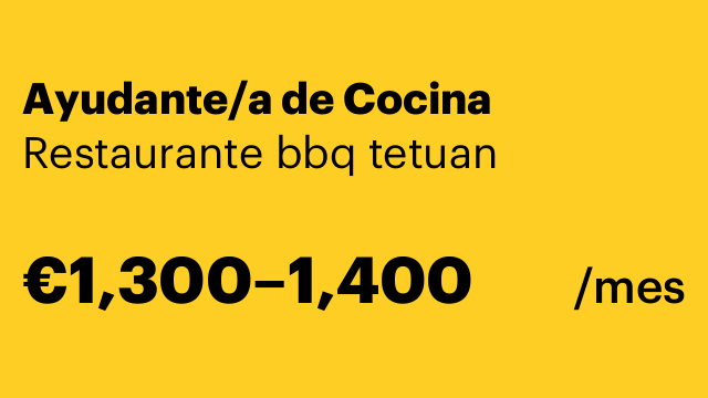 Ayudante/a de Cocina