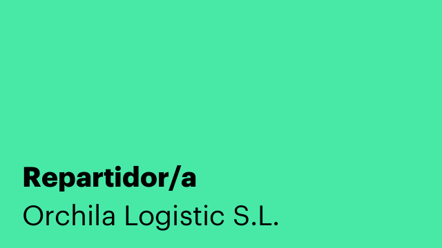 Repartidor/a