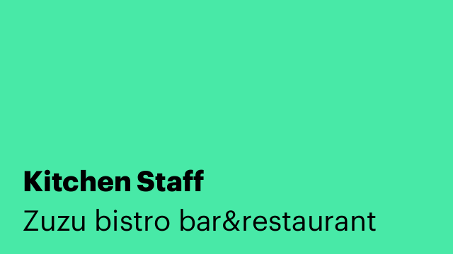 Kitchen Staff