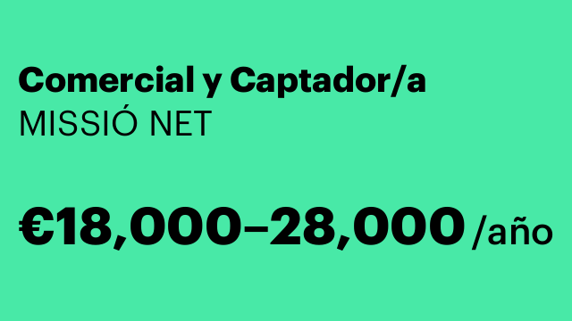 Comercial y Captador/a