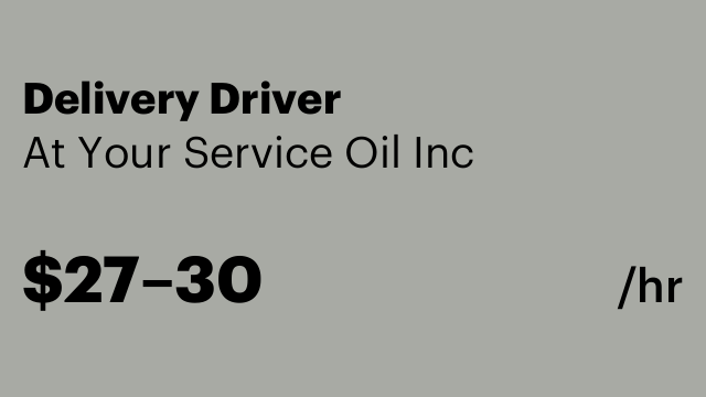 Delivery Driver