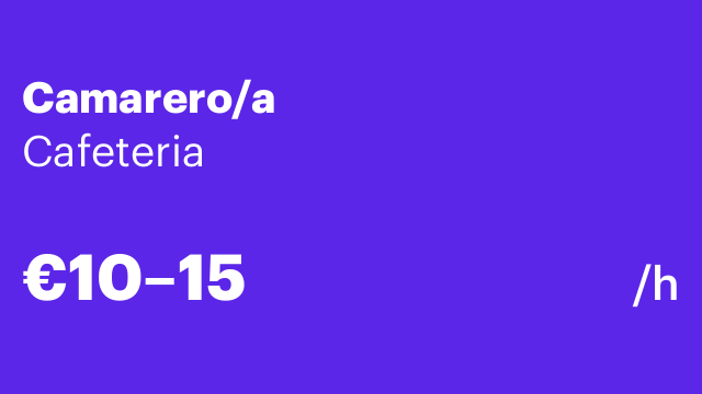Camarero/a