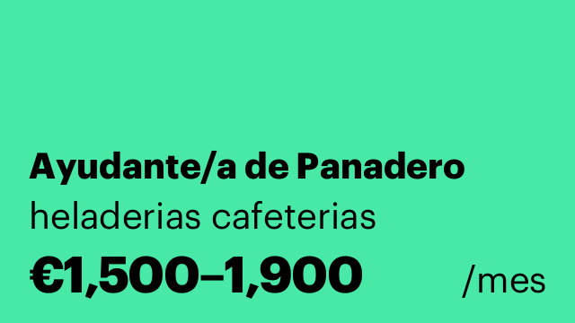 Ayudante/a de Panadero