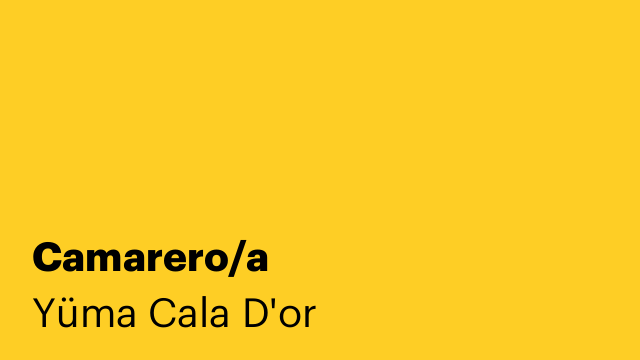 Camarero/a