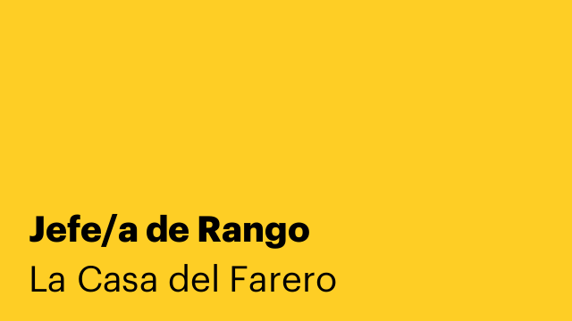 Jefe/a de Rango