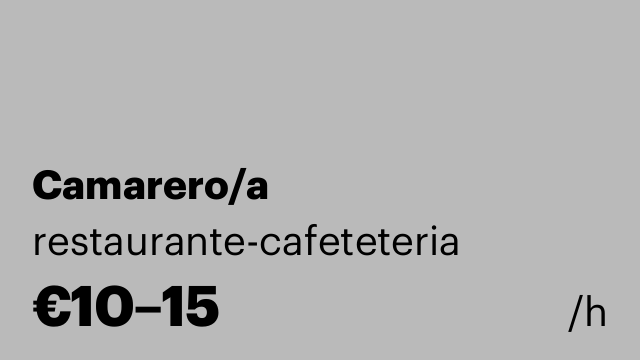 Camarero/a