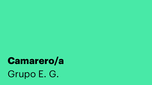 Camarero/a