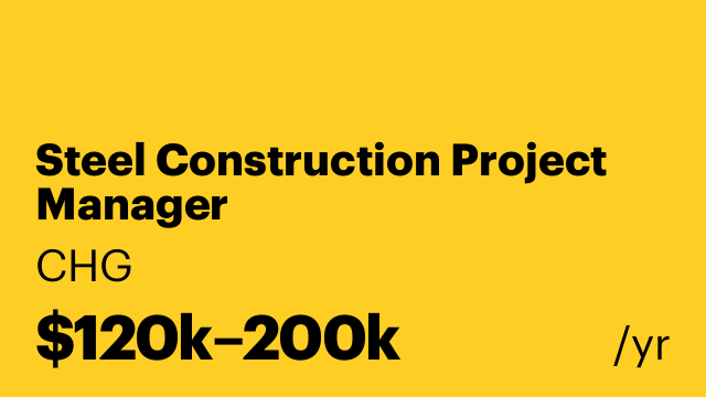 Steel Construction Project Manager