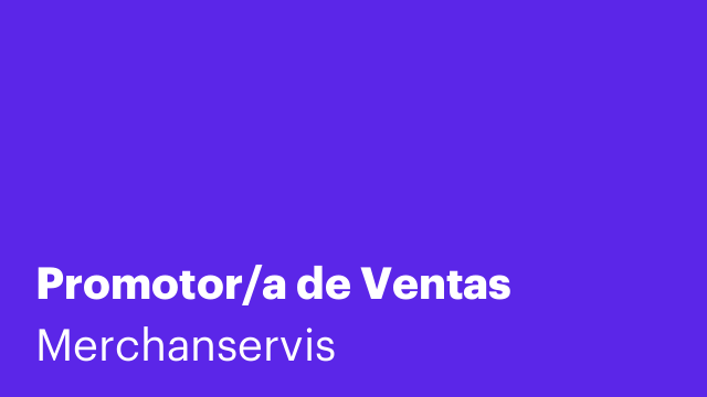 Promotor/a de Ventas