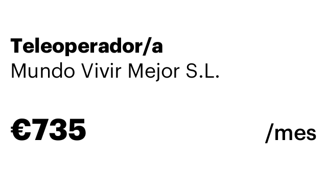 Teleoperador/a