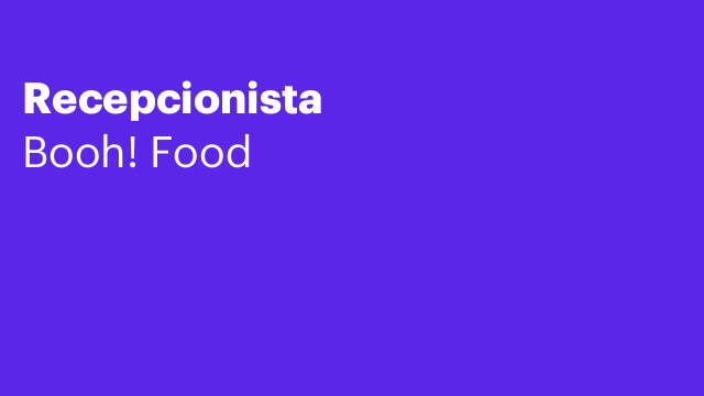 Recepcionista
