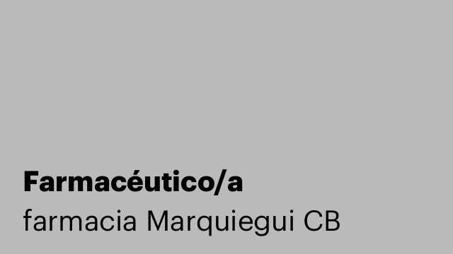 Farmacéutico/a